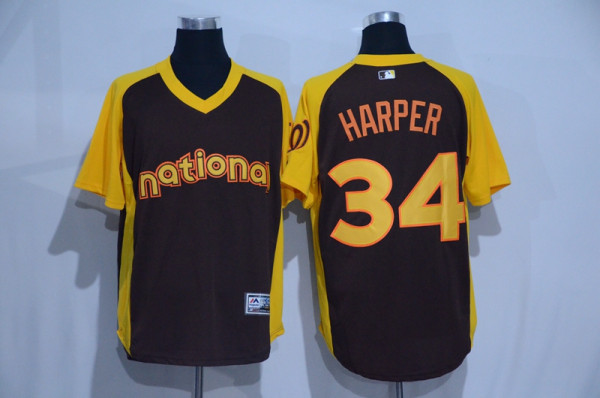 MLB Washington Nationals #34 Harper 2016 All Star Jersey