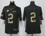 New Nike Atlanta Falcons 2 Ryan Anthracite Salute To Service Limited Jersey