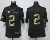 New Nike Atlanta Falcons 2 Ryan Anthracite Salute To Service Limited Jersey
