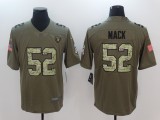 NFL Oakland Raiders #52 Mack Olive Salute to Service Limited Jersey