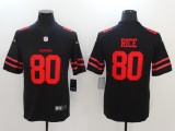 NFL San Francisco 49ers #80 Rice Black Vapor Limited Jersey