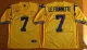 NCAA LSU Tigers #7 Leonard Fournette Football Jersey Gold