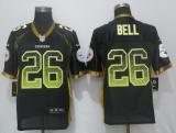 New Nike Pittsburgh Steelers 26 Bell Drift Fashion Black Elite Jersey