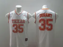 NCAA Texas University #35 durant White Jersey