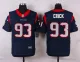 Nike Houston Texans #93 Crick Blue Elite Jersey