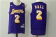 NBA Los Angeles Lakers #2 Ball Purple Throwback Jersey