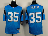 Nike Carolina Panthers #35 Tolbert Elite Jerseys in Blue