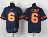 Nike Chicago BEARS #6 Cutler Blue Elite Orange Numbers Jerseys