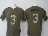 Nike Tampa Bay Buccaneers #3 Winston Salute for Service Green Limited Jersey