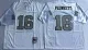 NFL Oakland Raiders #16 Plunkett White Throwback Jersey