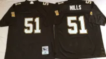 NFL New Orleans Saints #51 Vilma Black Throwback Jersey