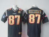 NFL New England Patriots #87 Gronkowski Blue 50th Anniversary Jersey