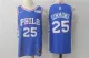Nike NBA Philadelphia 76ers #25 Simmons Blue Jersey