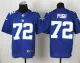 Nike New York Giants #72 Pugh Blue Elite Jersey