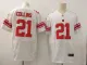 Nike New York Giants #21 Collins White Elite Jersey