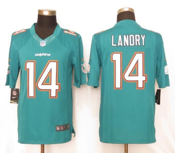 New Nike Miami Dolphins 14 Landry Green Limited Jerseys