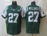 New Nike New York Jets 27 Milliner Green Elite Jerseys