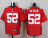 Nike New York Giants #52 Beason Red Elite Jersey