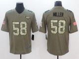 NFL Denver Broncos #58 Miller Olive Salute to Service Vapor Limited Jersey