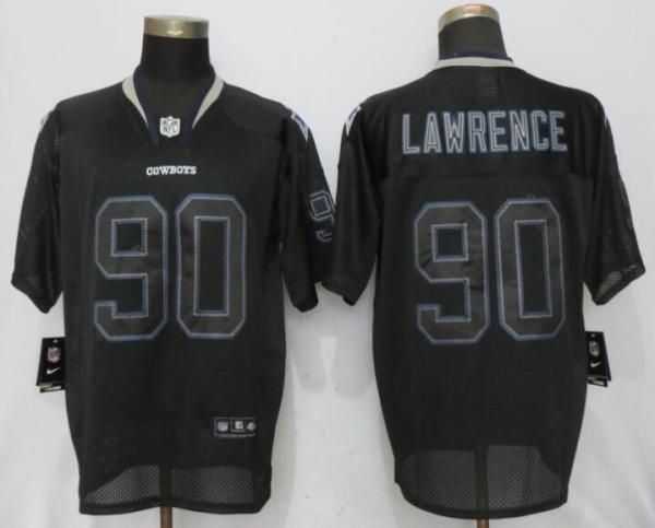 New Nike Dallas cowboys 90 Lawrence Lights Out Black Elite Jersey