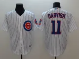 MLB Chicago Cubs #11 Darvish White Game Jersey