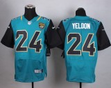 Nike Jacksonville Jaguars #24 Yeldon Green Elite Jersey