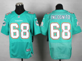 Nike Miami Dolphins #68 Incognit Green Elite Jersey