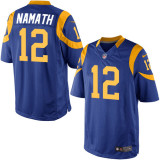 NFL Los Angele Rams #12 Namath Vapor Limited Blue Jersey