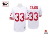 White Roger Craig Throwback NFL San Francisco 49ers #33 Jersey