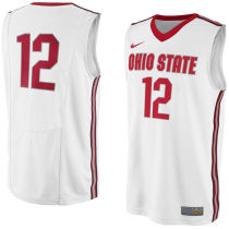 NCAA Ohio State Buckeyes Nike No. 12 Replica Master Jersey - White