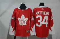 Adidas NHL Toronto Maple Leafs #34 Matthews Red Jersey