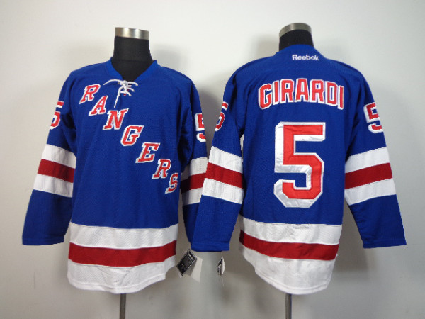 NHL New York Rangers #5 Girardi Blue Jersey