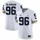 NCAA Michigan Wolverines #96 Glasgow White Football Jersey
