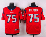 Nike Houston Texans #75 Wilfork Red Elite Jersey