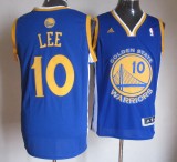 NBA Golden State Warriors #10 Lee Blue Jersey