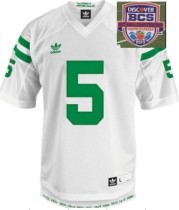 2013 BCS National Championship Norte Dame Fighting Irish 5 White Under The Lights College Football Jersey