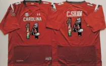 NCAA South Carolina Gamecock Red #14 C.Shaw Fashion Jersey