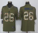 New Nike York Giants #26 Barkley Green Salute To Service Limited Jersey