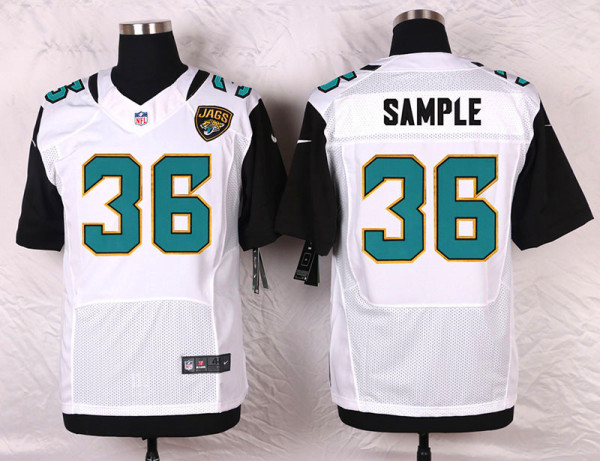 Nike Jacksonville Jaguars #36 Sample White Elite Jersey