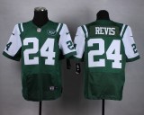 Nike New York Jets #24 Revis Green Elite Jersey