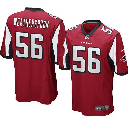 Atlanta Falcons #56 weatherspoon Red Elite Jersey