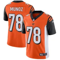 NFL Cincinnati Bengals #78 Munoz Orange Vapor Limited Jersey