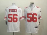 Mens San Francisco 49ers #56 Reuben Foster White Game Jersey