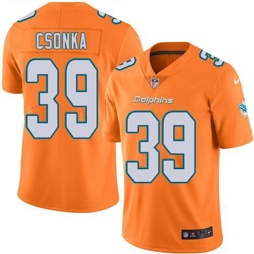 NFL Miami Dolphins #39 Csonka Color Rush Jersey