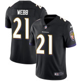 NFL Baltimore Ravens #21 Webb Black Vapor Limited Jersey