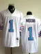Warren Moon Jersey: Reebok Throwback #1 Houston Oilers Jersey in white