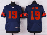 Nike Chicago Bears #19 Royal Blue Orange Number Jersey