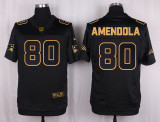 Mens New England Patriots #80 Amendola Pro Line Black Gold Collection Jersey