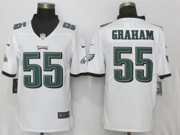 Nike Philadelphia Eagles 55 Graham White Vapor Untouchable Limited Jersey