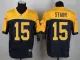 Nike Green Bay Packers #15 Starr Yellow Blue Elite Jersey